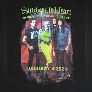 Stitched Up Heart Livestream Concert t-shirt heavy metal guitar rock Halestrom